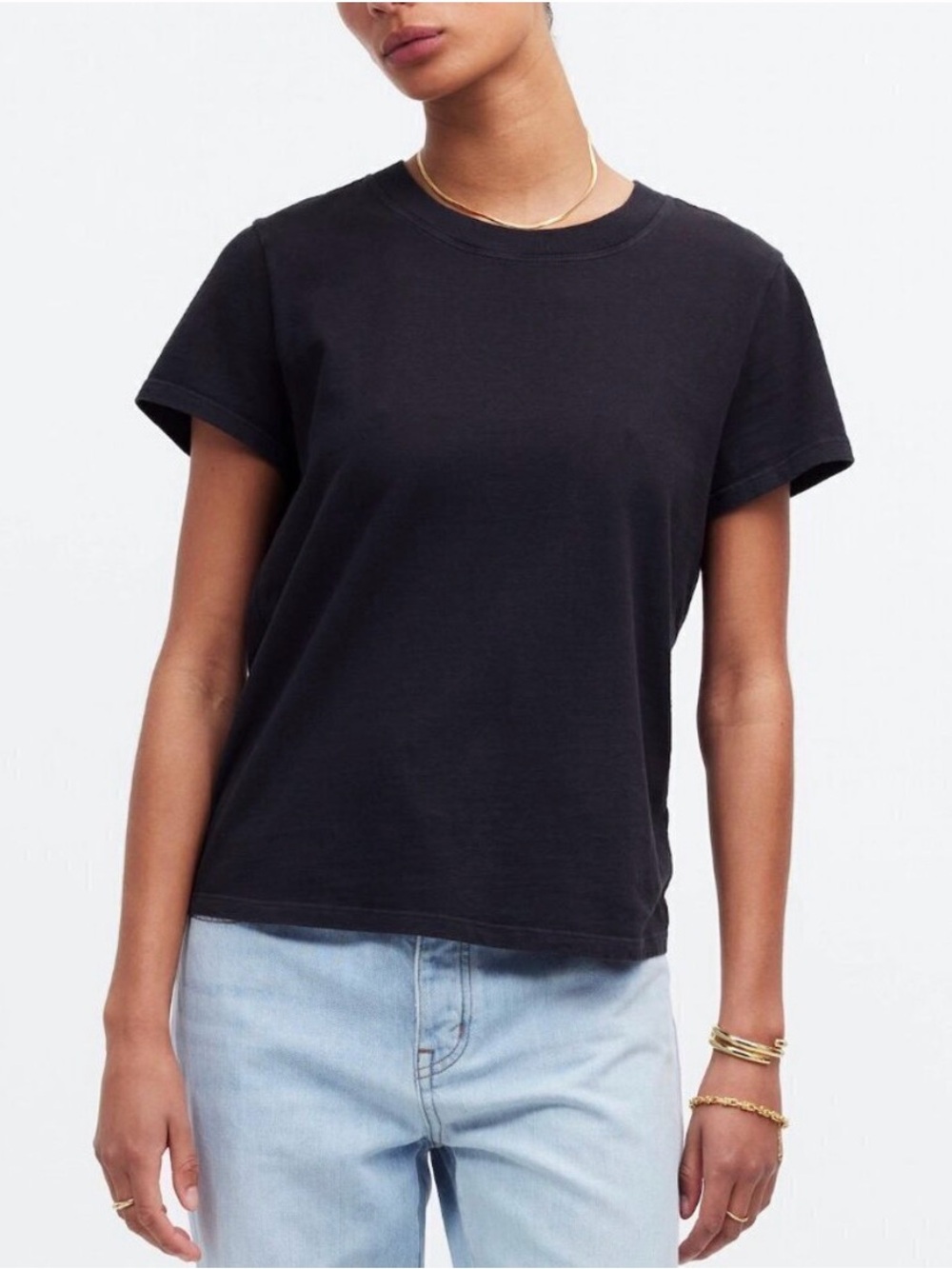 Madewell Premium Standard 01. The Shrunken Tee in Black